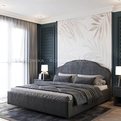 Кровать двуспальная мягкая ВЕРДИ с подъемным механизмом, 140x200