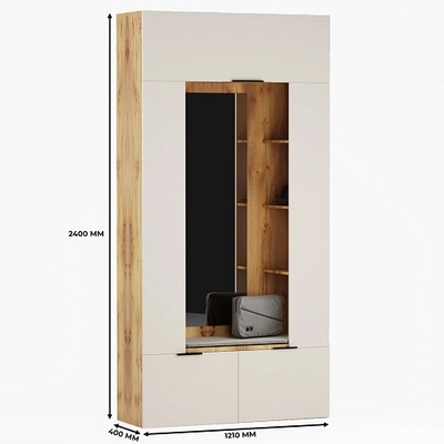 Секция с зеркалом и полками L408