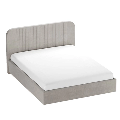 Кровать двуспальная мягкая ФЛАЙ с подъемным механизмом, 140x200