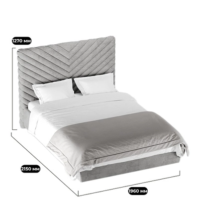 Кровать двуспальная мягкая САРА  с подъемным механизмом, 180x200