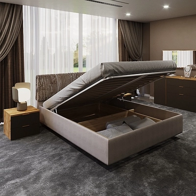 Кровать мягкая КОЛИБРИ KOL120 с подъемным механизмом, 120x200