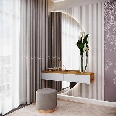 Зеркало с подвесным столиком Лацио 16