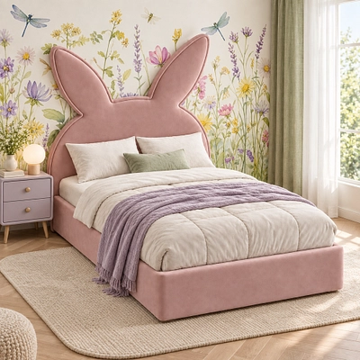 Кровать мягкая БАННИ с подъемным механизмом, 120x200