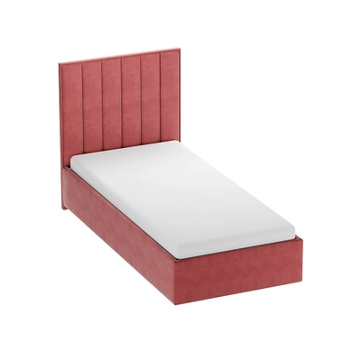 Кровать односпальная мягкая ЛИБЕРТИ с подъемным механизмом, 90x200