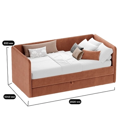 Кровать со вторым выдвижным спальным местом РУБИ 2