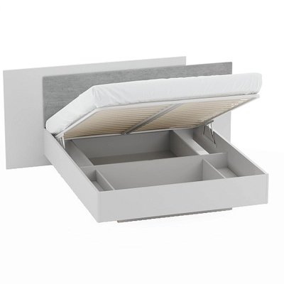 Кровать двуспальная Lazio с парящим эффектом и мягкой спинкой L142 , 140x200