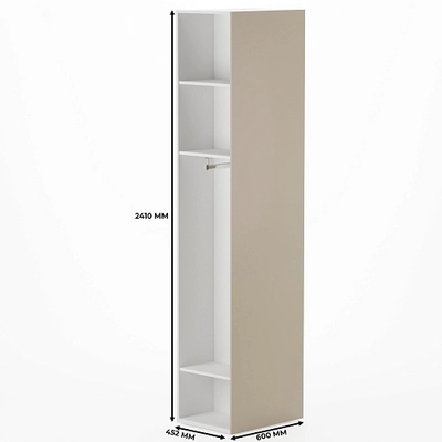 Стеллаж завершающий угловой L242.1-44