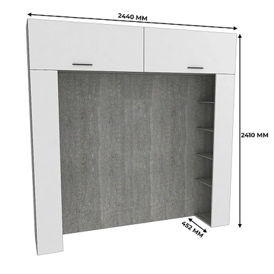 Ниша для кровати с секциями LG-407.44