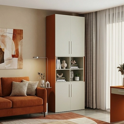 Шкаф книжный с нишей L216