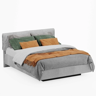 Кровать двуспальная мягкая КОЛИБРИ с подъемным механизмом, 180x200