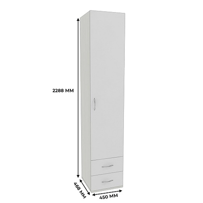 Шкаф 1 дверный с ящиками P221