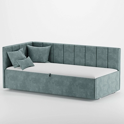 Кровать с подъемным механизмом и ящиком для белья ЛАЙН М1