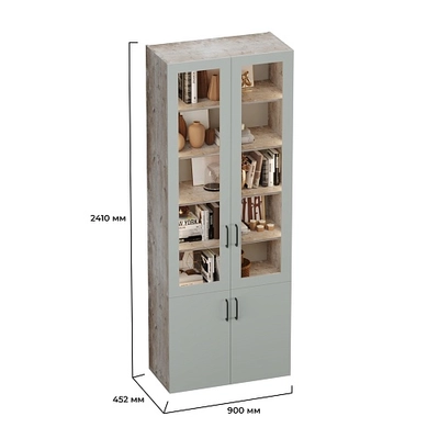 Шкаф книжный с подсветкой LG214S