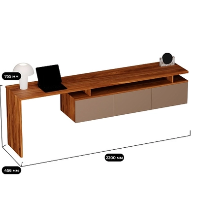 Тумба ТВ со столом R500.2 L/R