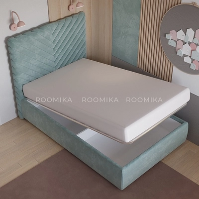 Кровать мягкая САРА SA120  с подъемным механизмом, 120x200