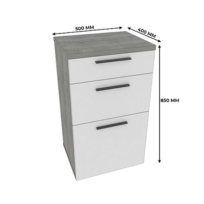 Тумба узкая 2 ящика LG-875