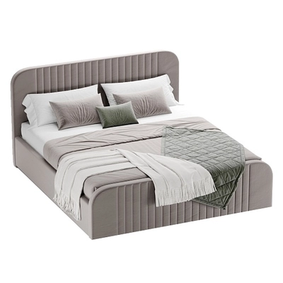 Кровать двуспальная мягкая МАЛЬТА с подъемным механизмом, 140x200