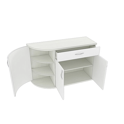 Тумба 3-х дверная с ящиком P874 L/R