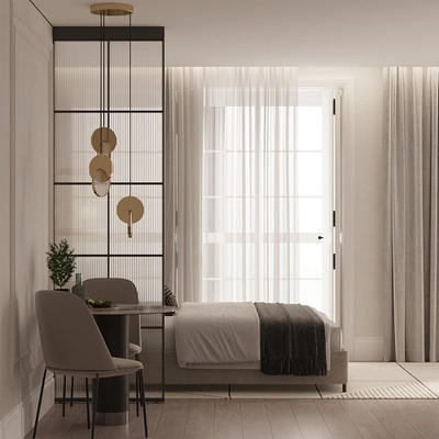 Стационарная перегородка для зонирования, стекло Эстриадо GRACE 9