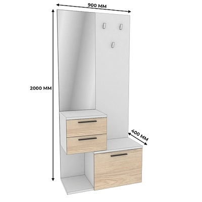 Комплекс панель с зеркалом L1000 L/R