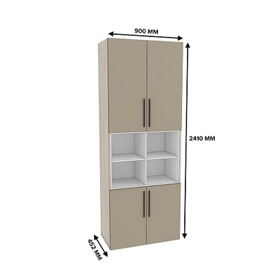 Шкаф книжный с нишей L216