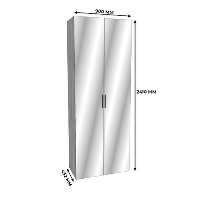 Шкаф двустворчатый с зеркалом LG-210.44-4Z