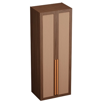 Шкаф двустворчатый, фасады натуральный ротанг  L210.60-4