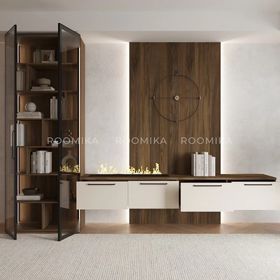 Лацио гостиная с электрокамином 27