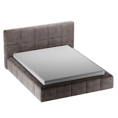 Кровать двуспальная мягкая КВАДРО-СОФТ с подъемным механизмом, 160x200