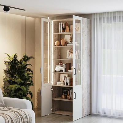 Шкаф книжный с подсветкой LG214S