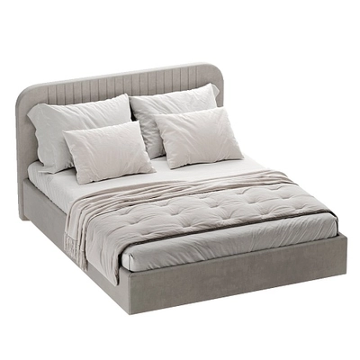 Кровать двуспальная мягкая ФЛАЙ с подъемным механизмом, 140x200