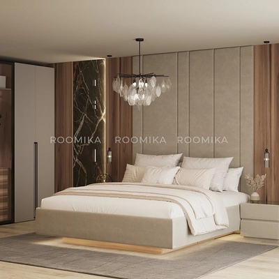 Мягкая кровать-подиум КОЛИБРИ с подъемным механизмом, 160x200