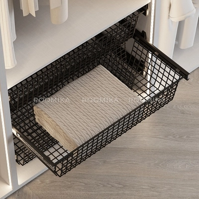 BELLE Корзина для белья 900 мм, цвет черный, BE90BABL