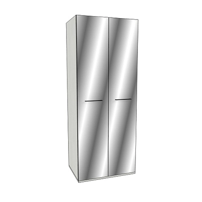 Шкаф двустворчатый зеркалом, фасады МДФ CG-210.60Z