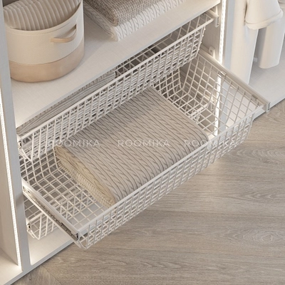 BELLE Корзина для белья 900 мм, цвет белый, BE90BAWH