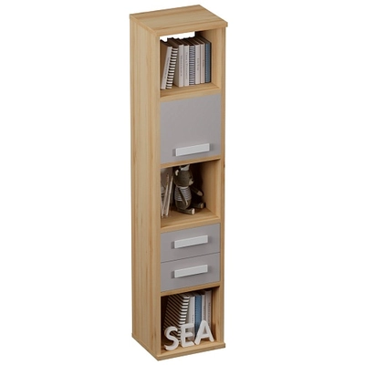 Cтеллаж сквозной книжный на 5 ниш E805