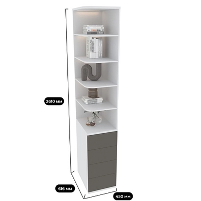 Шкаф завершающий ХG461.60, с подсветкой