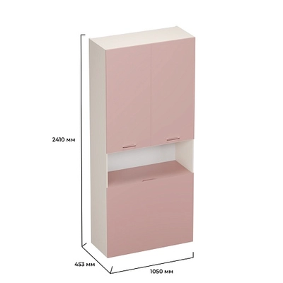 Шкаф двухдверный с фальш стенкой LG212.1