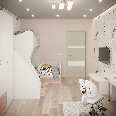 Палермо детская для двоих детей, фасады МДФ 1