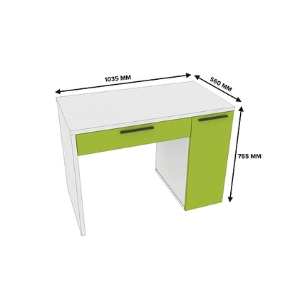 Cтол письменный с тумбой L717 L/R