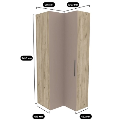 Шкаф угловой L208 L/R