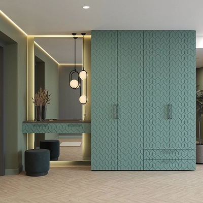 Шкаф 2 дверный, фрезерованные фасады в эмали LE210.44-1