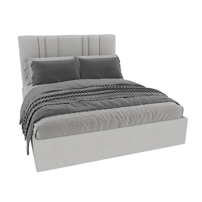 Кровать двуспальная мягкая ХИЛТОН с подъемным механизмом, мягкими панелями и тумбами, 180x200