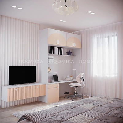 Лацио детская фасады в эмали с фрезеровкой 22