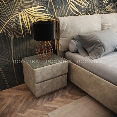 Кровать двуспальная мягкая КОЛИБРИ с подъемным механизмом, 160x200