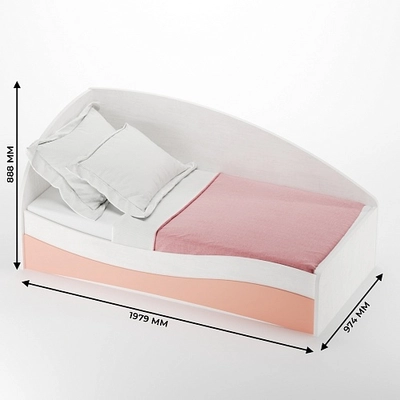 Кровать односпальная P901 с подъемным механизмом, 90x190