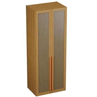Шкаф двустворчатый, фасады натуральный ротанг L210.60-3