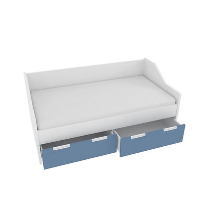 Кровать односпальная, фасады в эмали LE902.160, 80x160