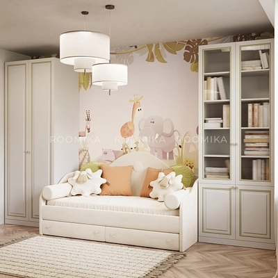 Мягкая кровать-диван с ящиками ФАБИО, 90х190