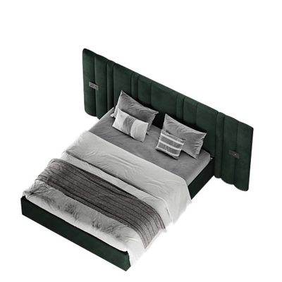 Кровать двуспальная мягкая ХИЛТОН с подъемным механизмом и мягкими панелями, 180x200